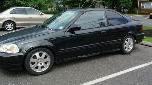 1997 honda civic ex coupe 2-door 1.6l honda civic with si rims