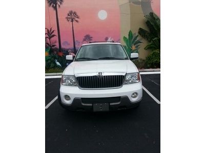 White super clean 2004 lincoln navigator ultimate loaded dvd nav cam tow pkg