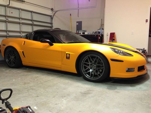 2007 chevrolet corvette z06 2lz navigation hud custom matte orange many upgrades