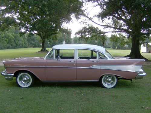 1957 chevrolet bel air base sedan 4-door 3.8l