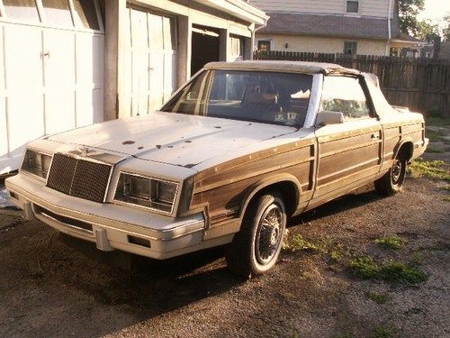 1983 chrysler le baron mark cross town &amp; country convertible