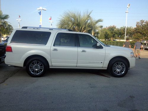 2008 lincoln navigator l limited, white chocolate tri-coat - $25000