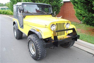 1975 jeep cj5 cj wrangler 304 3 spd fiberglass body 33's  nc we take trades