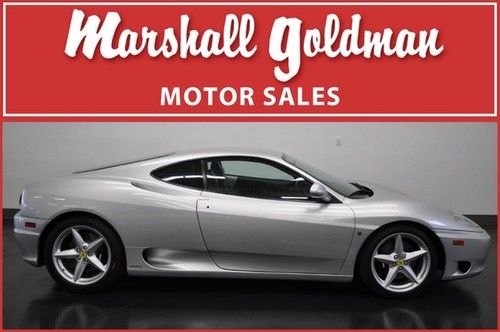 2000 ferrari f360 coupe silver with dark blue f1 only 10,700 miles