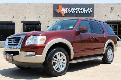 2010 ford explorer eddie bauer v6 4x4 3rd row leather sync heated seats