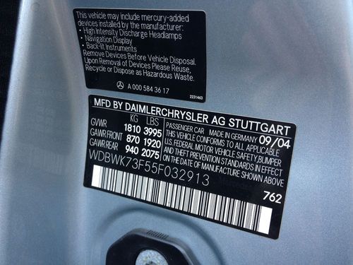 2005 Mercedes Benz SLK 55 AMG Roadster, image 13