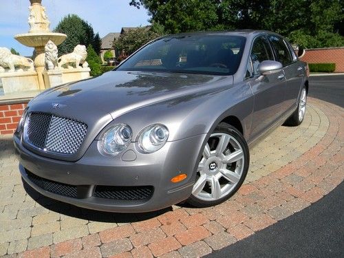 2007 bentley continental flying spur one owner 20" wheels silver tempest