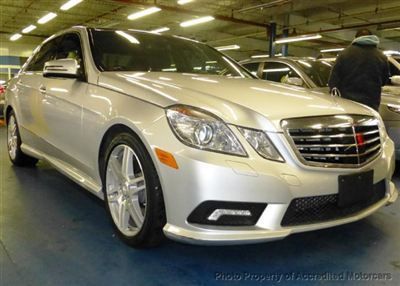 2010 mercedes benz e550 4matic sport p-2 pkg,navigation,pano roof,dynamic seats