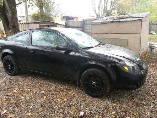 Black 2007 chevrolet cobalt ls coupe 2-door 2.2l