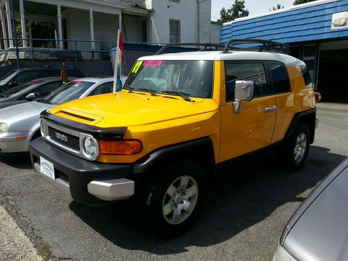 2007 toyota fj cruiser 4x4 rare 6 speed manual no reserve