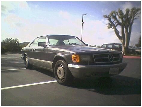 1988 mercedes 560sec with front end damage; perfect for restoration/parts car