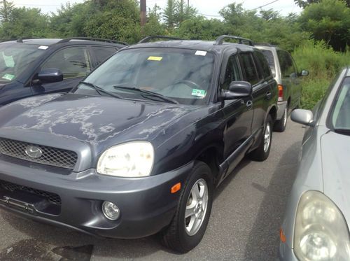 2004 HYUNDAI SANTA FE GLS 4 DOOR 4X4 SUV SPORTS UTILITY VEHICLE NO RESERVE, image 2