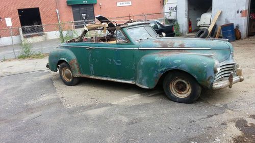 1941 chrysler new yorker convertible restoration project parts car hot rat rod