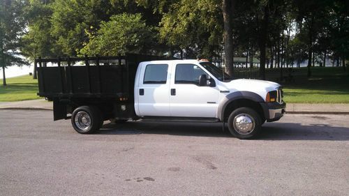 2005 ford f-450 crew cab dually diesel with 10 ft. rugby dump bed 6.0