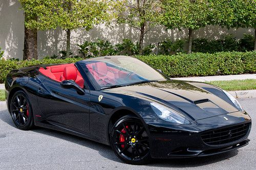 2011 ferrari california nero/rosso! low miles! serviced! loaded! $$$ upgrades!!