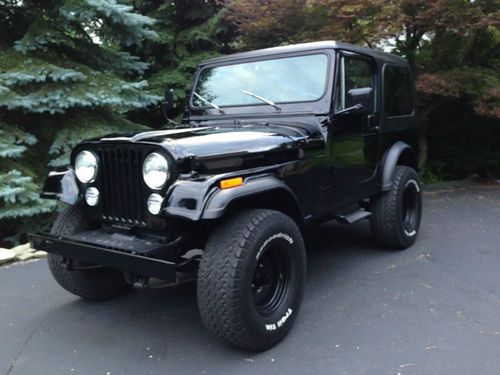 1986 black jeep cj7 with hartop - just restored - no reserve!!!