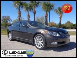 Lexus certified 2008 ls 460 navigation/comfort pkg &amp; more truffle mica stunner