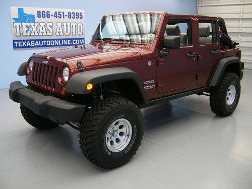 We finance!!!  2010 jeep wrangler unlimited sport 4x4 soft top lift texas auto!!