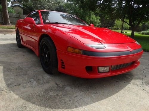 1991 mitsubishi 3000gt vr4, red, 2d, twin turbo awd with upgrades to 400+ awhp