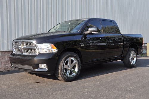 2010 dodge ram 1500 sport crew cab 4x4-loaded-leather-navi- power running boards