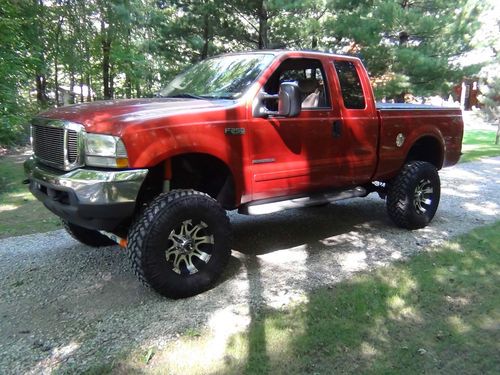 2001 Ford F-250 Lifted Super Duty XLT Extended Cab Pickup 4-Door 7.3L, image 7