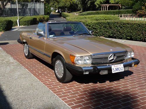 1985 mercedes 380sl convertible california car