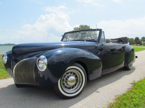 1940 lincoln continental cabriolet convertible midnight blue metallic rare