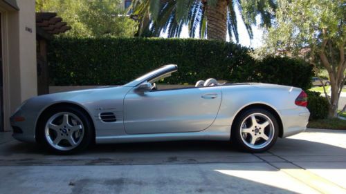 NO RESERVE - 2004 Silver Mercedes Benz SL 55 AMG Convertible 5.5L, image 3