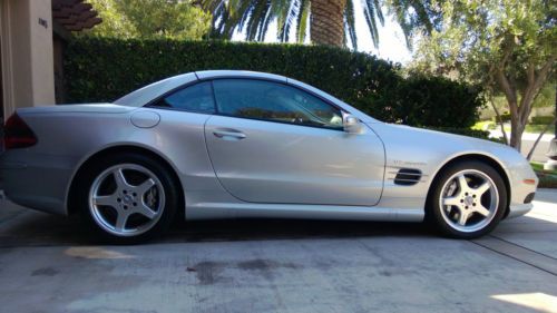 NO RESERVE - 2004 Silver Mercedes Benz SL 55 AMG Convertible 5.5L, image 4