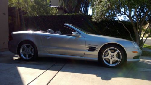 NO RESERVE - 2004 Silver Mercedes Benz SL 55 AMG Convertible 5.5L, image 5