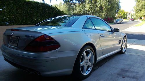 NO RESERVE - 2004 Silver Mercedes Benz SL 55 AMG Convertible 5.5L, image 6