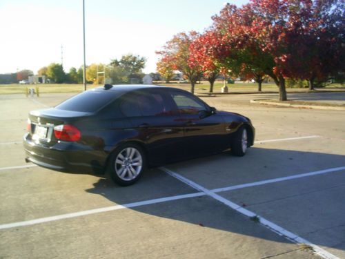 2006 bmw 325i sedan, 3.0l, sport and smoker package, black on black