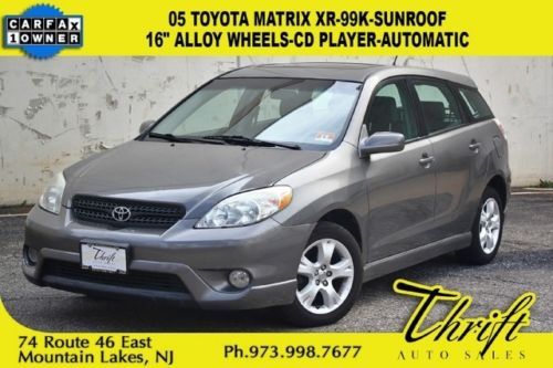 05 toyota matrix xr-99k-sunroof-16 alloy wheels-cd player-automatic