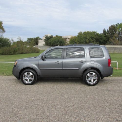 2012 pilot ex-l gray/blk leather roof 3rd row alloys 29k warranty