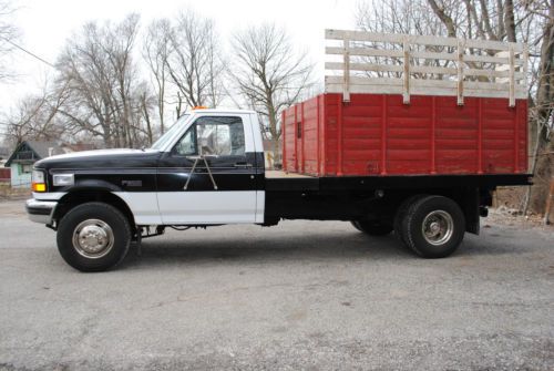 1995 Ford F450 F350 F250 Super Duty 7.3 Power Stroke Diesel Flatbed Dump bed, image 12