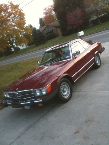 1985 mercedes-benz sl 380 convertible &amp; hardtop