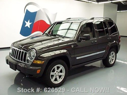 2005 jeep liberty limited 4x4 3.7l htd leather only 43k texas direct auto