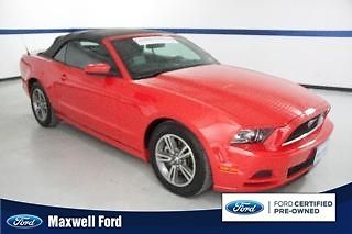13 ford mustang convertible v6, automatic, premium, leather seats, sync!