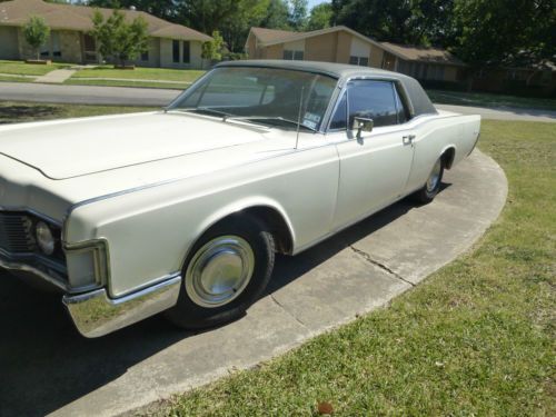 1968 lincoln continental coupe white 460 running driving