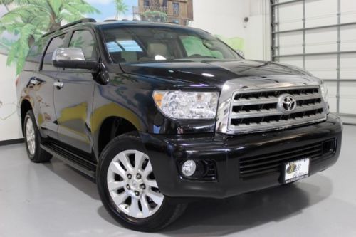 2010 toyota sequoia platinum,black/tan,navi,dvd,camera,loaded !