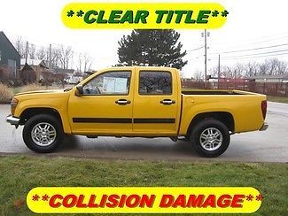 2012 gmc canyon sle1 4wd crew cab rebuildable wreck clear title