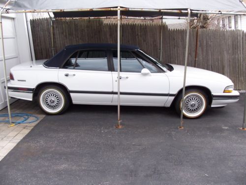 1992 buick lasabre - 4 door white with blue top