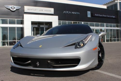 2013 ferrari 458 italia rare 2-tone silver/black