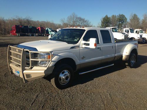 2011 lariat drw 6.7l diesel fx4 crew cab loaded leather navigation one owner