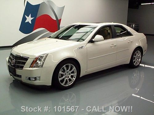 2009 cadillac cts4 awd 3.6 sedan pano sunroof nav 45k!! texas direct auto