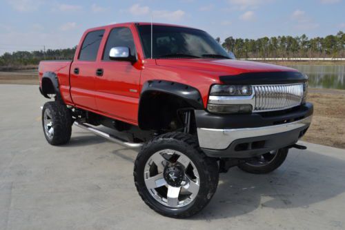 2002 Chevrolet Silverado 2500HD Diesel LT 4x4 Crew Cab 9" Lift 24" XDs 38" Kumho, US $15,990.00, image 7