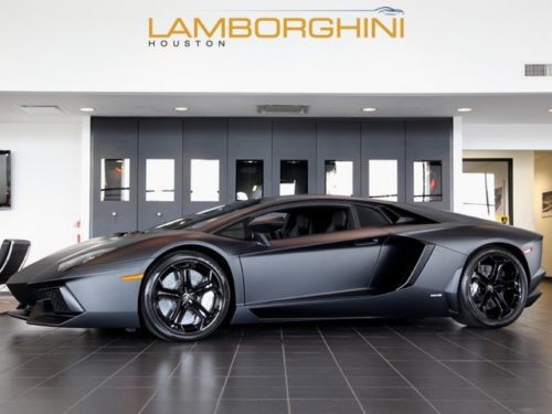 2012 lamborghini aventador lp700-4 matte black larini exhaust only 1091 miles