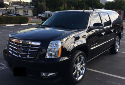 2010 cadillac escalade esv premium black on black 61k miles los angeles greatcar