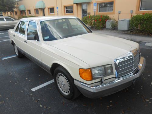 1988 mercedes 300 series sel (6) cly very nice  (1) owner with low miles- fl car