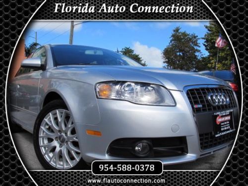 08 audi a4 2.0t s line wholesale leather sunroof auto cvt clean carfax